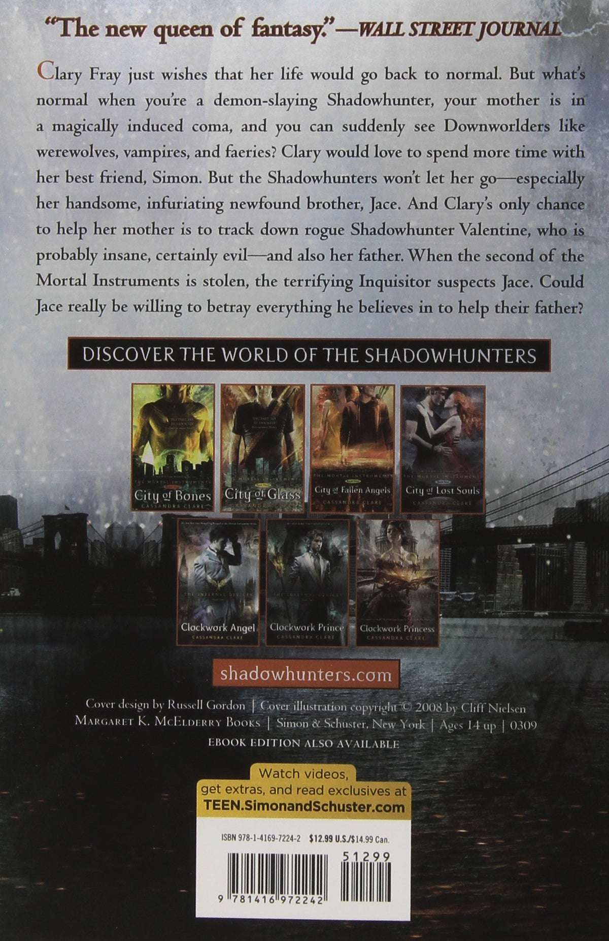 The Mortal Instruments: City of Bones / City of Ashes / City of Glass / City of Fallen Angels
