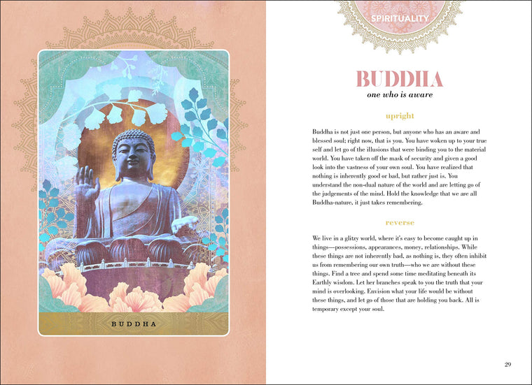 A Yogic Path Oracle Deck and Guidebook (Keepsake Box Set) — back cover