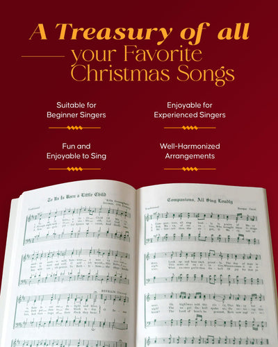 Christmas in Song - Christmas Music Book with 108 Traditional Holiday Songs - Christmas Sheet Music Collection for Children and Adults