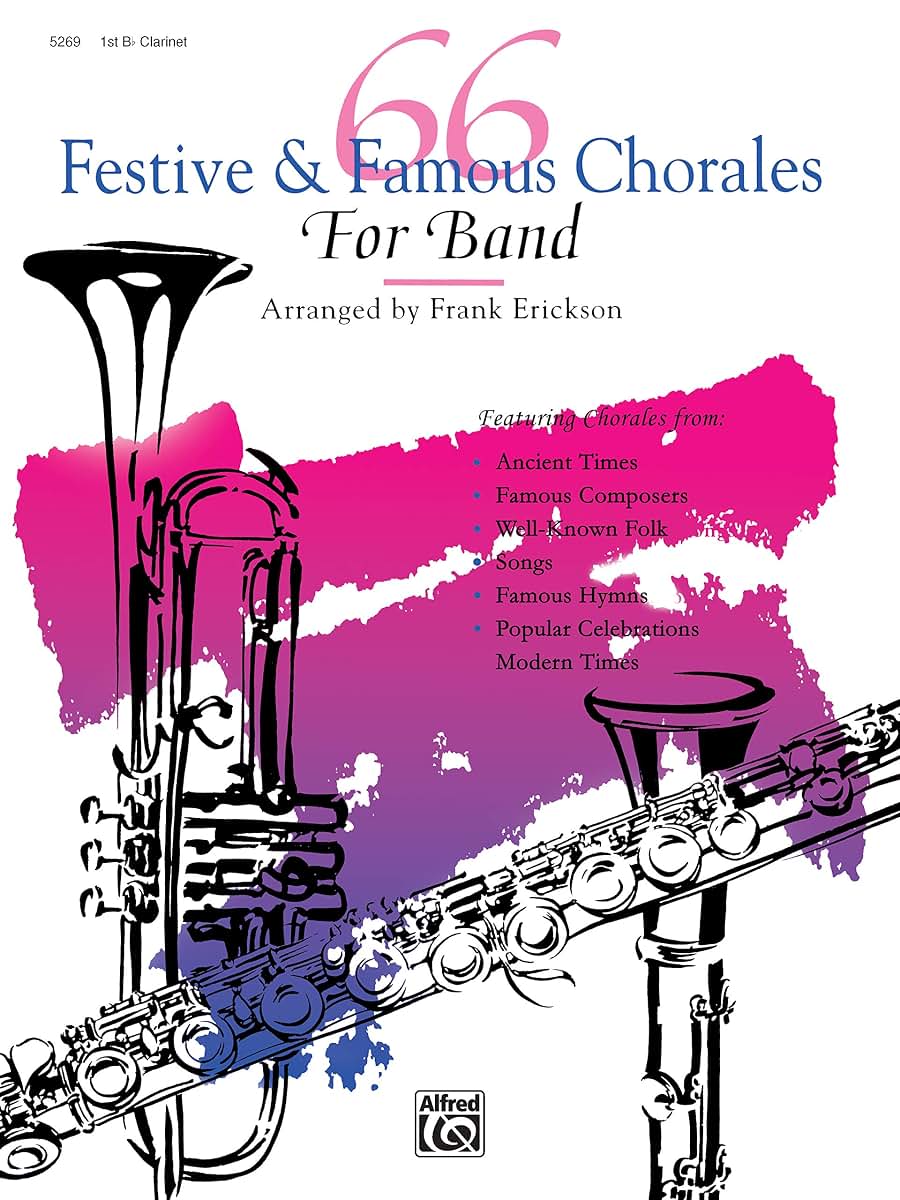 66 Festive & Famous Chorales for Band: 1st Clarinet