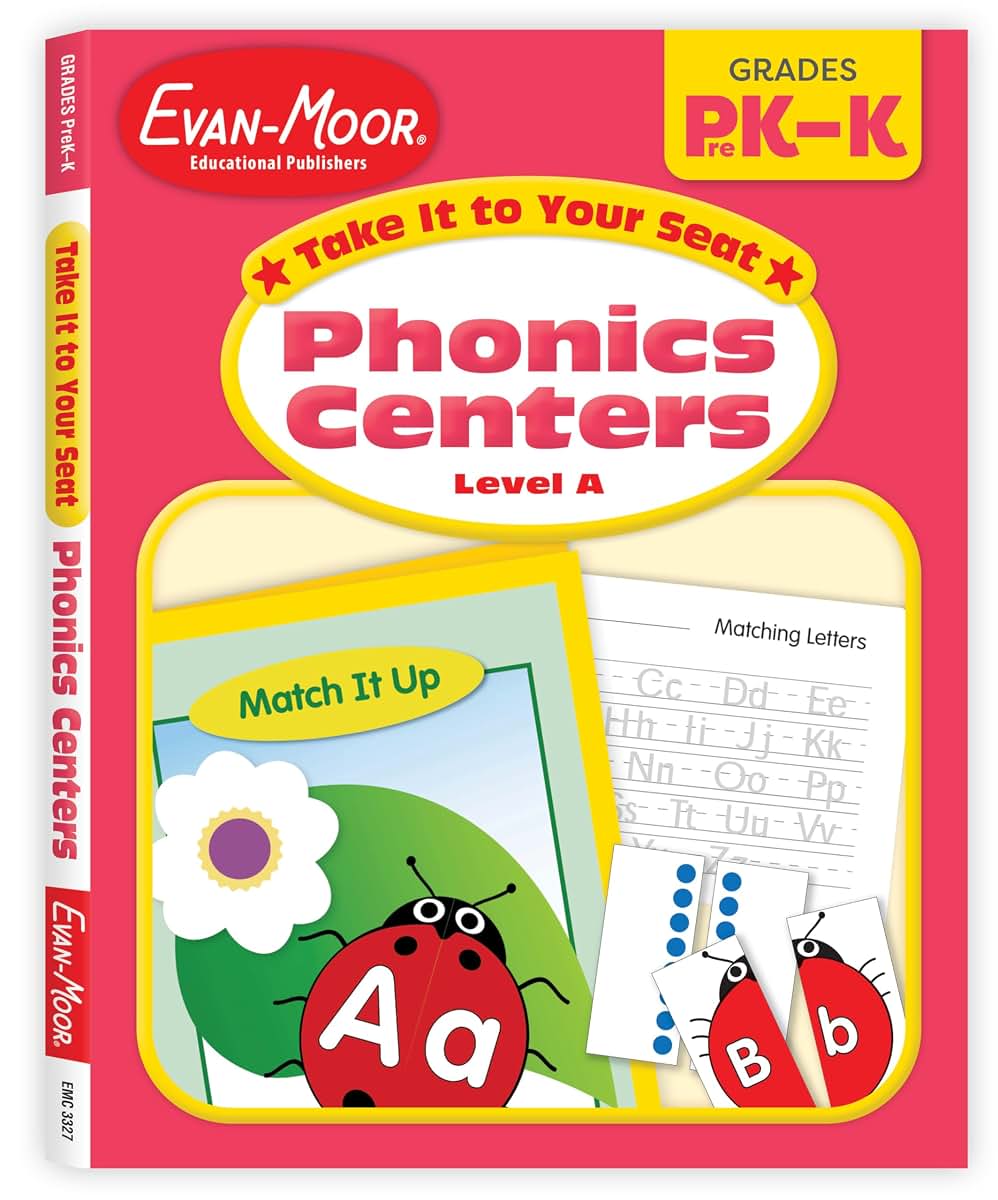 Take It to Your Seat Phonics Centers, Grades PreK-K