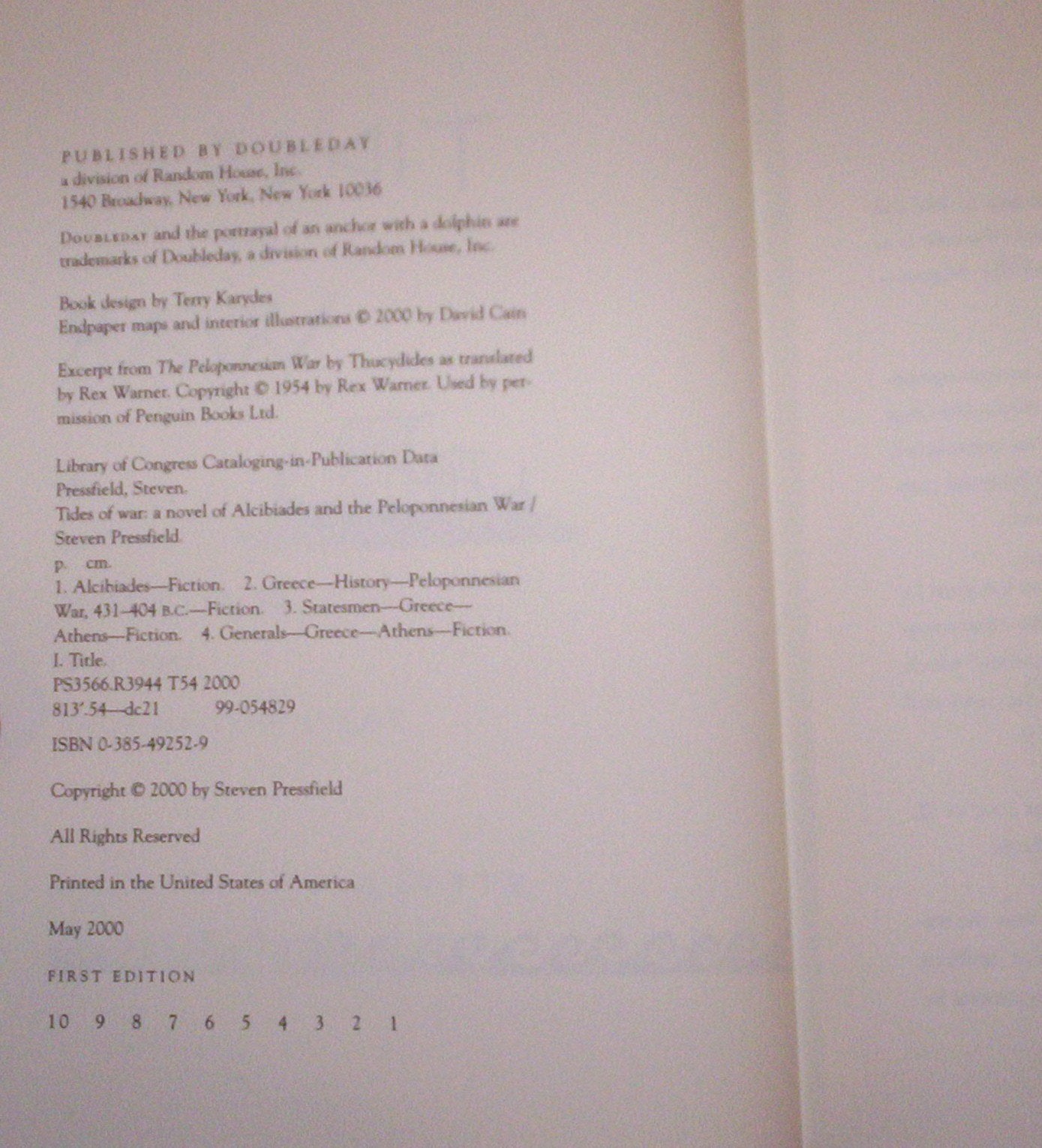 Tides of War: A Novel of Alcibiades and the Peloponnesian Wa