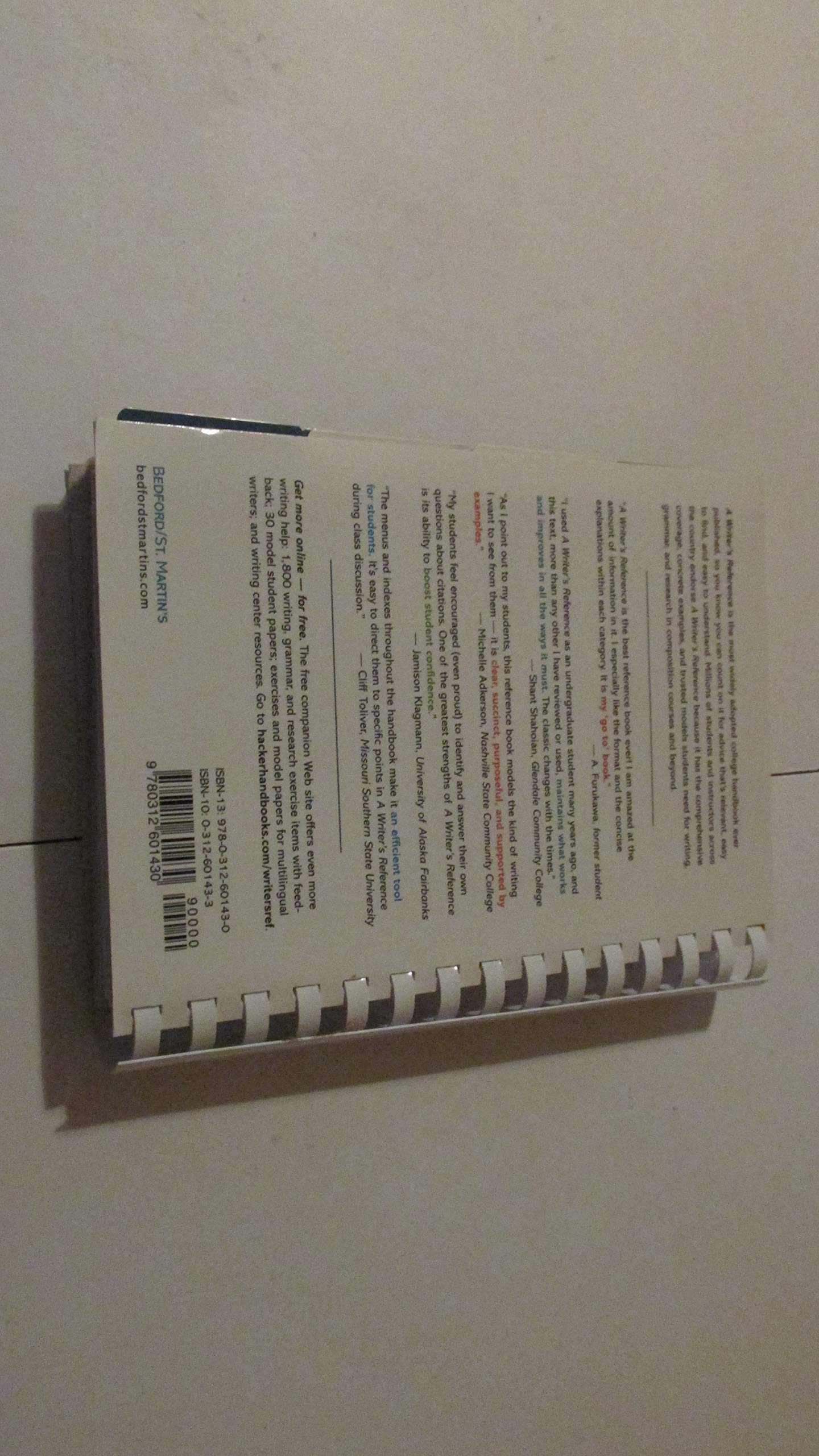 A Writer's Reference