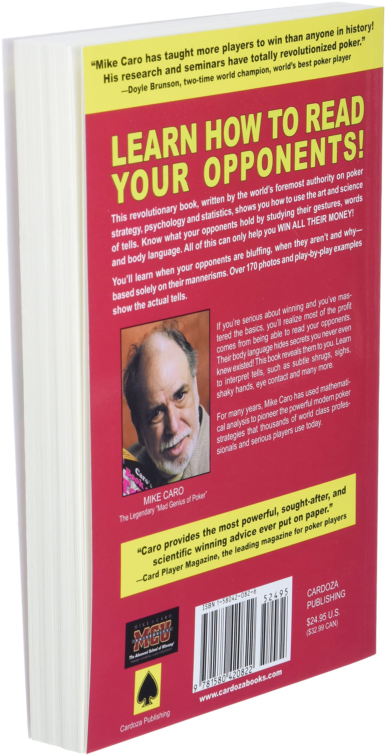 Caro's Book of Poker Tells: The Psychology and Body Language of Poker