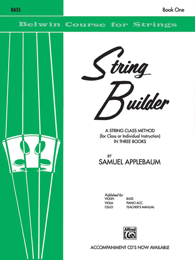 String Builder, Bk 1: A String Class Method (for Class or Individual Instruction) - Bass (Belwin Course for Strings, Bk 1)
