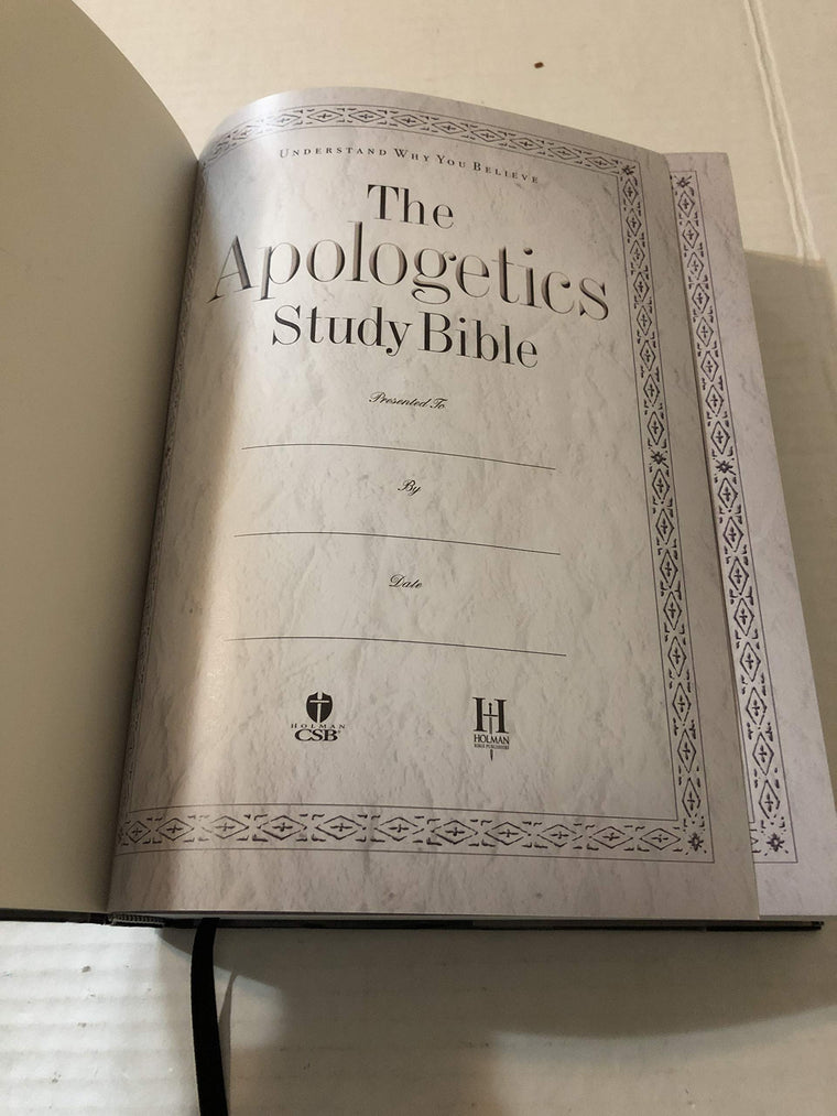 The Apologetics Study Bible: Understand Why You Believe — back cover