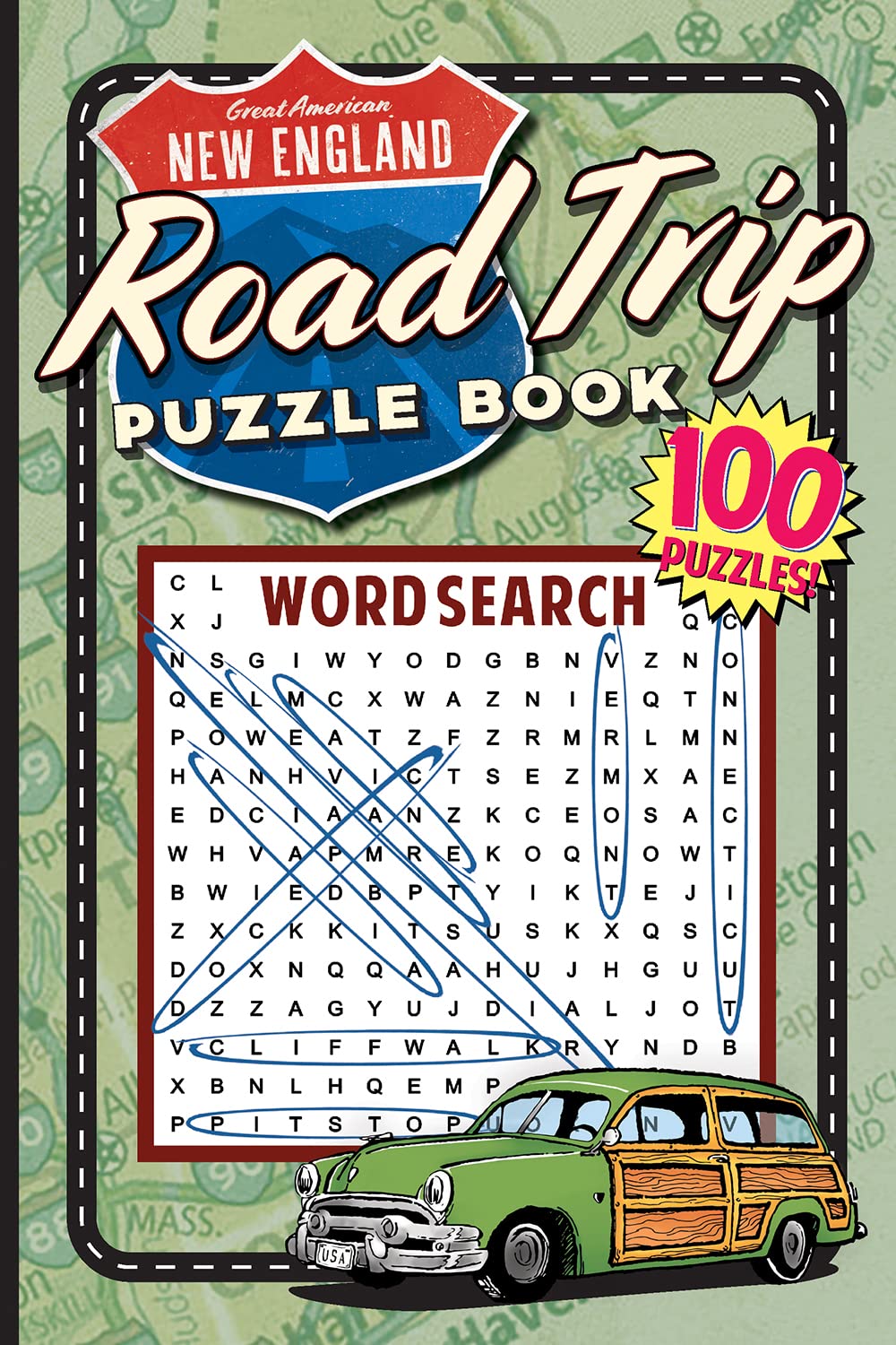 Great American New England Road Trip Puzzle Book (Great American Puzzle Books)