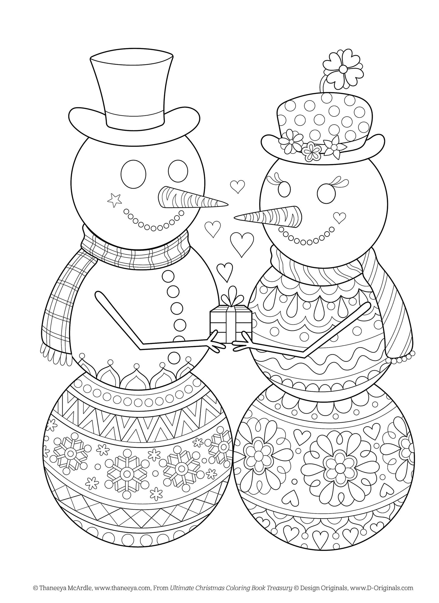 Ultimate Christmas Coloring Book Treasury: Color the Season Merry and Bright (Design Originals) 208 Pages of One-Side-Only Holiday Designs and Festive Quotes in a Spiral Lay-Flat Binding