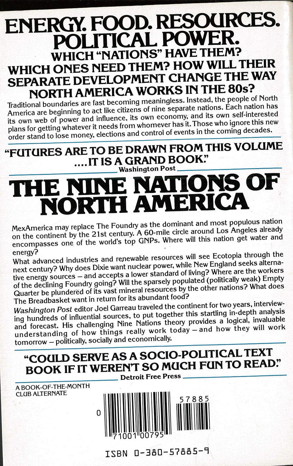 The Nine Nations of North America