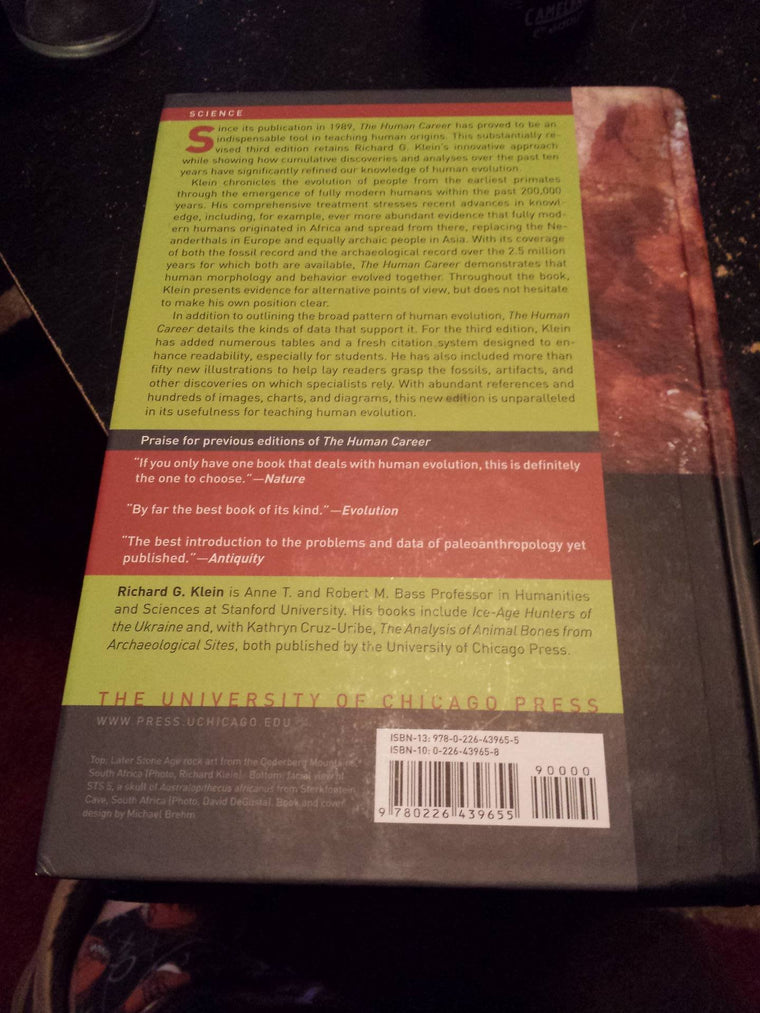 The Human Career: Human Biological and Cultural Origins, Third Edition — back cover