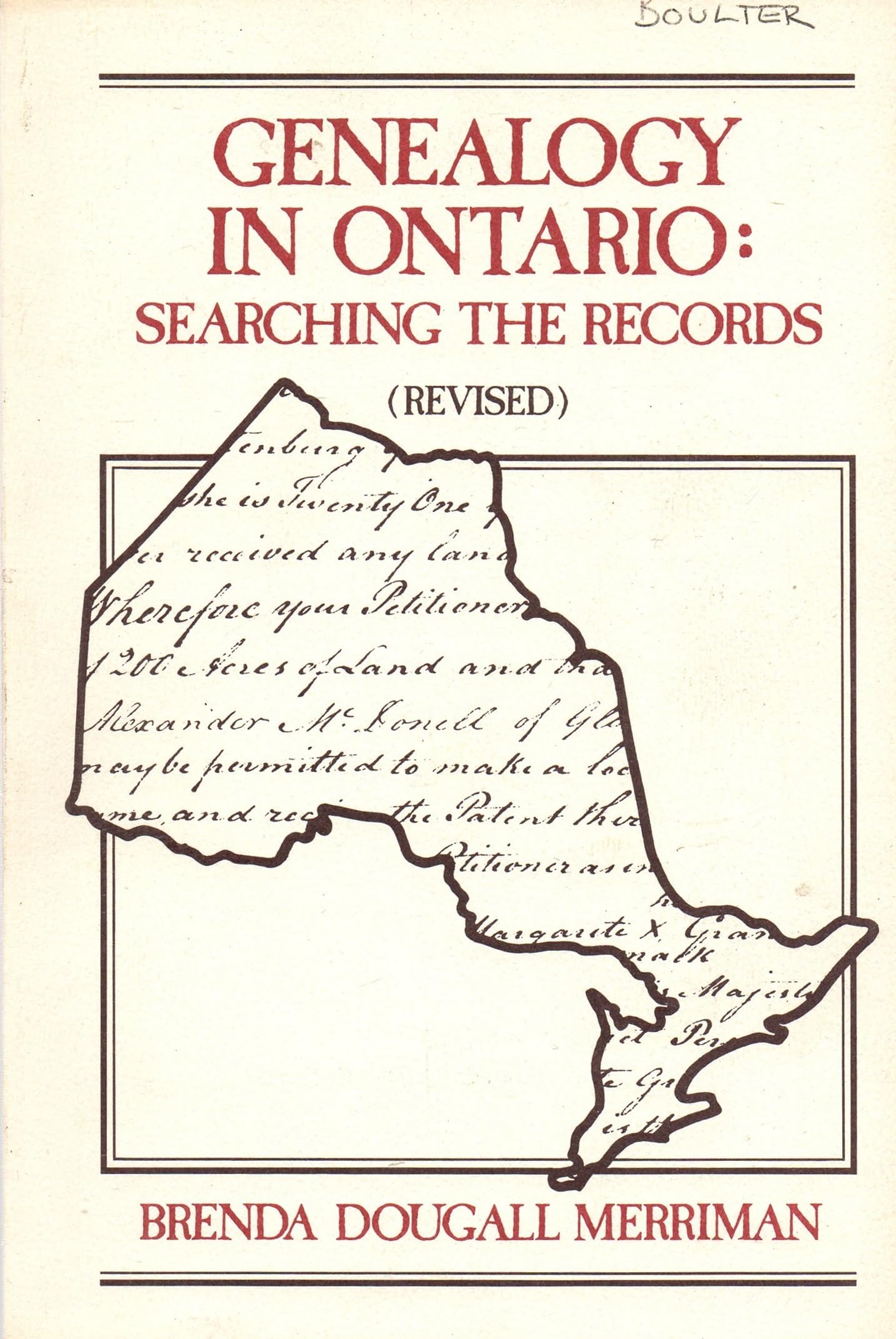 Genealogy in Ontario: Searching the Records