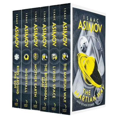 Isaac Asimov The Complete Stories Collection 6 Books Set (The Martian Way, Living Space, The Bicentennial Man, Mother Earth, Nightfall & Ring Around the Sun)