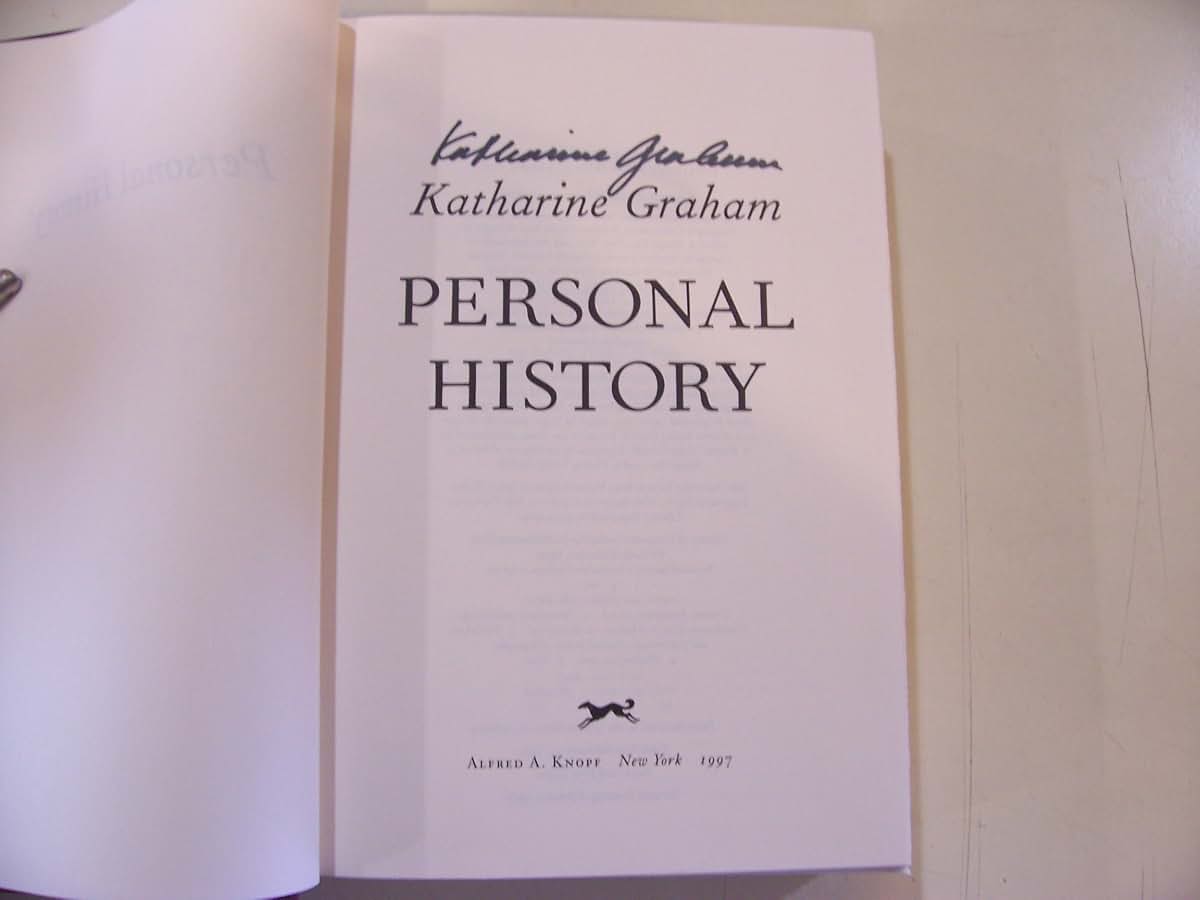 Personal History by Graham, Katharine