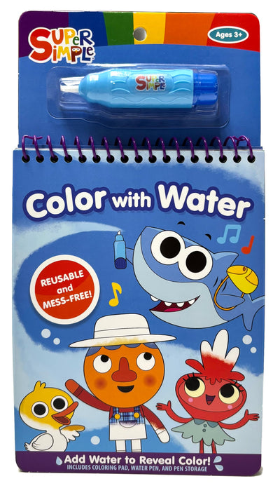 Super Simple Color with Water (Super Simple Kids Coloring Books)