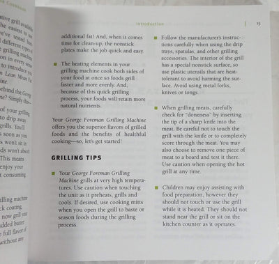 The George Foreman Lean Mean Fat Reducing Grilling Machine Cookbook