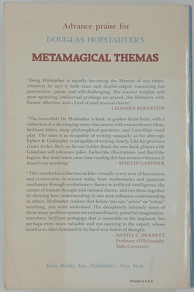 Metamagical Themas by Douglas R. Hofstadter