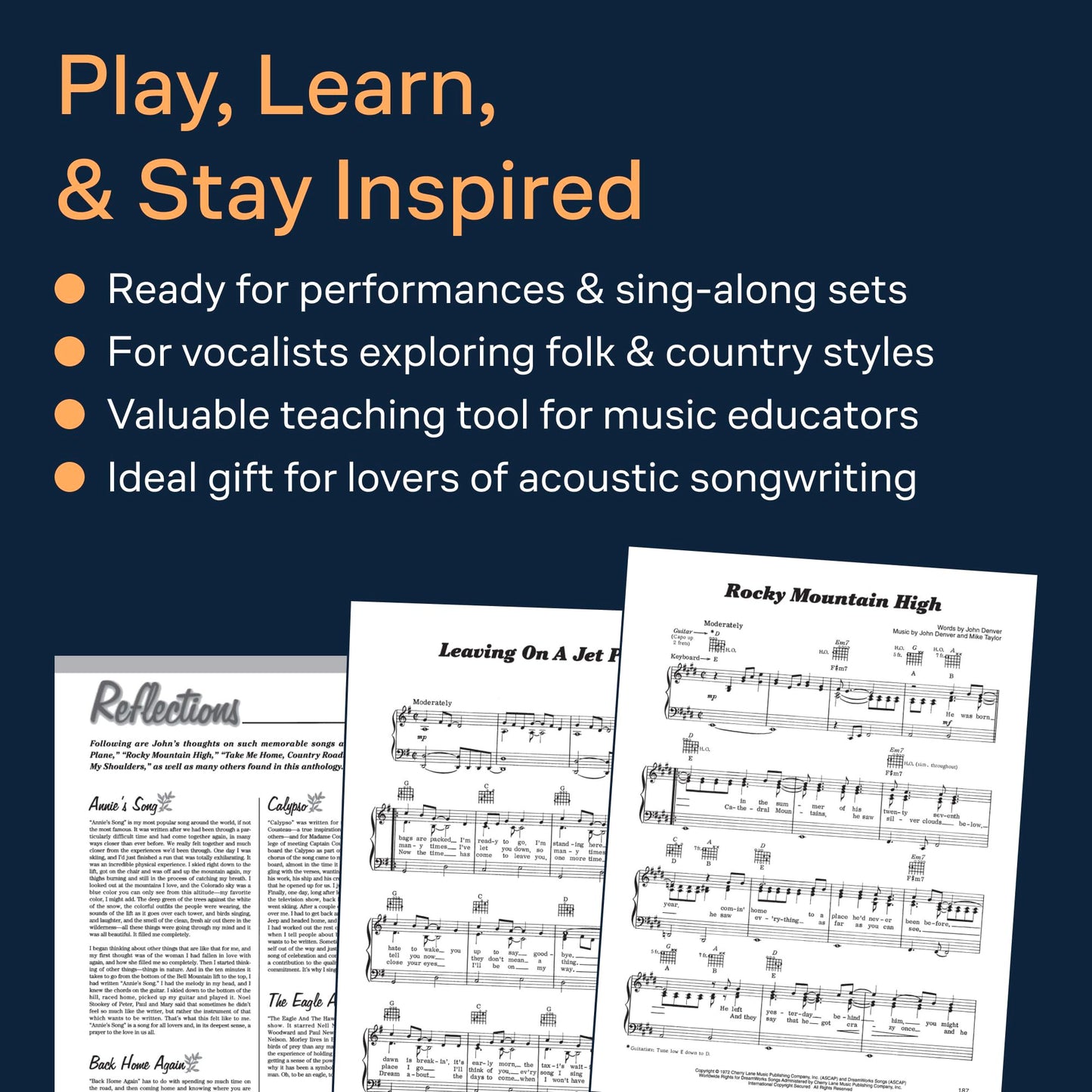 John Denver - Anthology: Piano/Vocal/Guitar Songbook 54 Songs from the Legendary Artist Sheet Music for Piano, Voice, and Guitar Includes Lyrics, Chords, and Biography