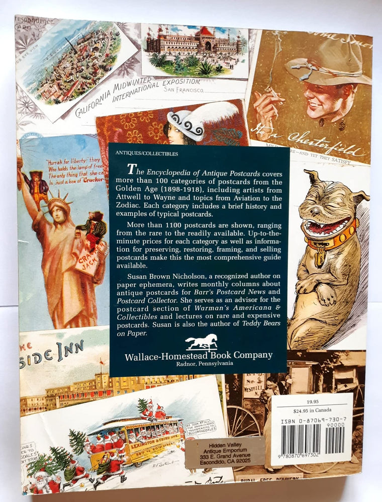The Encyclopedia of Antique Postcards: A Fully Illustrated History and Price Guide to More Than 100 Collecting Categories from Attwell to Zodiac — back cover
