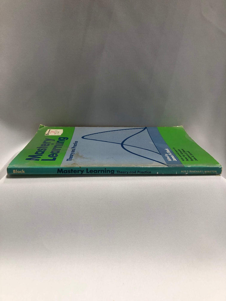 Mastery Learning: Theory and Practice — back cover