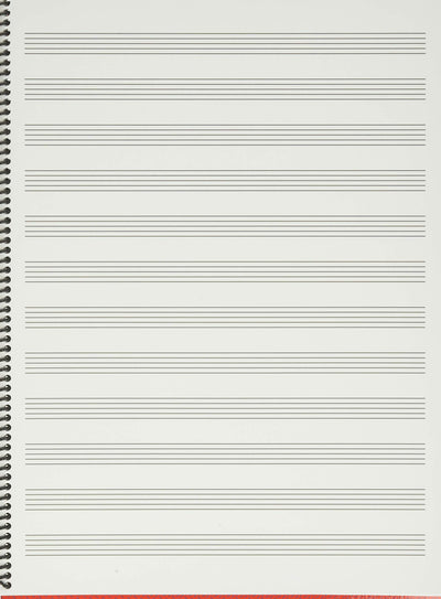 Spiral Book 12-Stave - Passantino Manuscript Paper High-Quality Staff Paper for Composers, Students and Musicians (Passantino Music Papers)