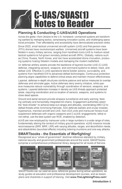 C-UAS/SUAS(1): The Counter-Unmanned Aircraft System & Drone Warfare SMARTbook