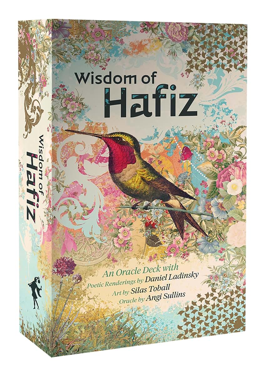 Wisdom of Hafiz Oracle: 45 Gold Gilt-Edged Cards with Matte Finish, Ancient Persian-Inspired Artwork, Poetry by Daniel Ladinksy, 104-Page Full-Color Guidebook, Inspirational Messages