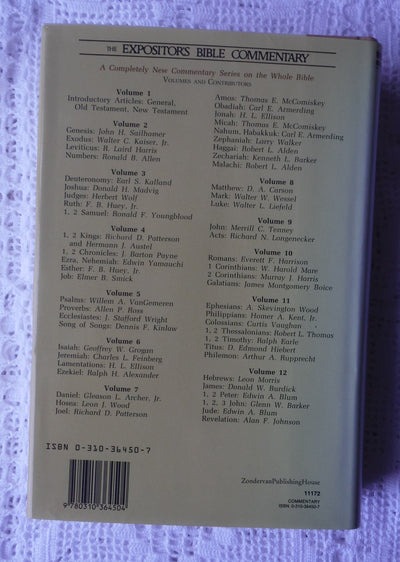 The Expositor's Bible Commentary (Volume 3) - Deuteronomy, J
