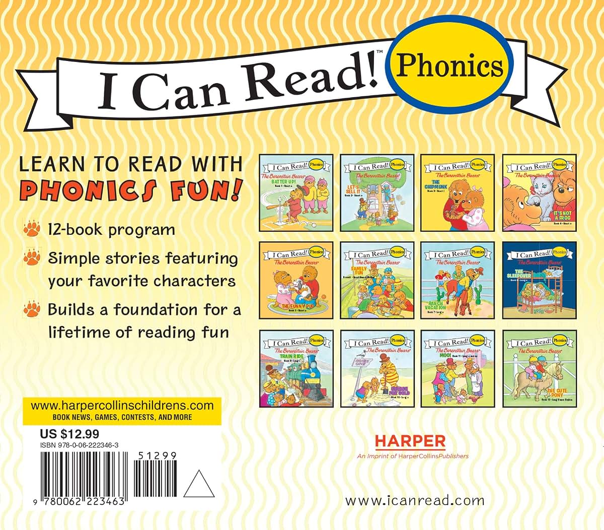 The Berenstain Bears 12-Book Phonics Fun!: Includes 12 Mini-