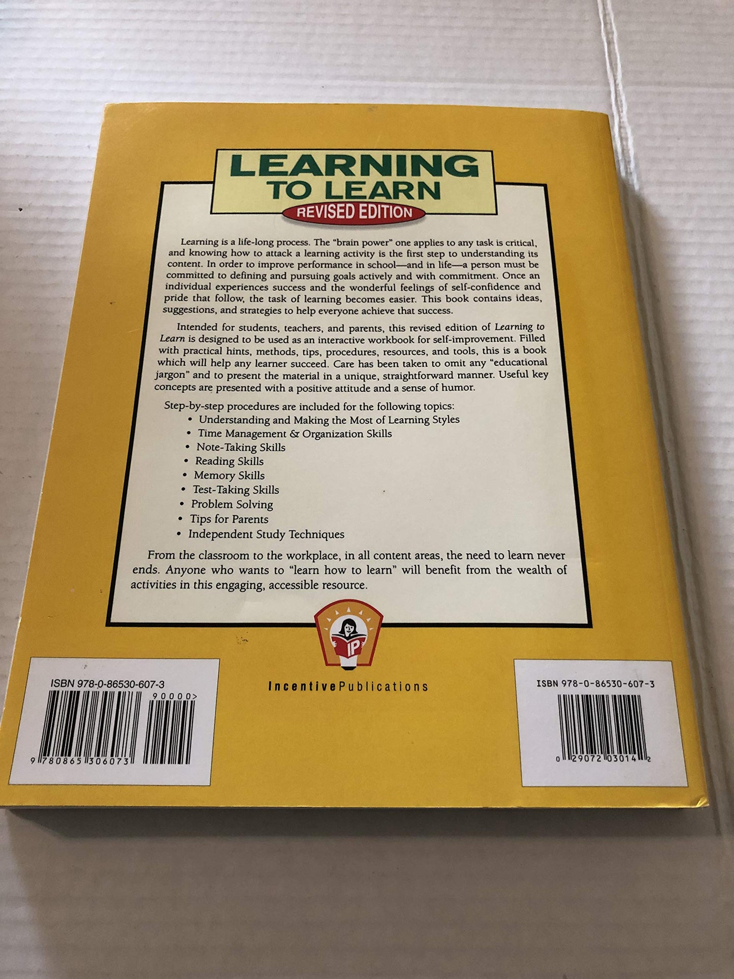 Learning to Learn, Revised Edition: Strengthening Study Skills & Brain Power