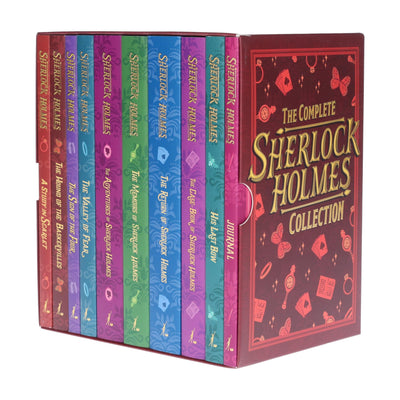 Sherlock Holmes Series Complete Collection 10 Books Set by Arthur Conan Doyle (Return,Memoirs, Adventures, Valley of Fear, His Last Bow, Case-Book,Hound .....)