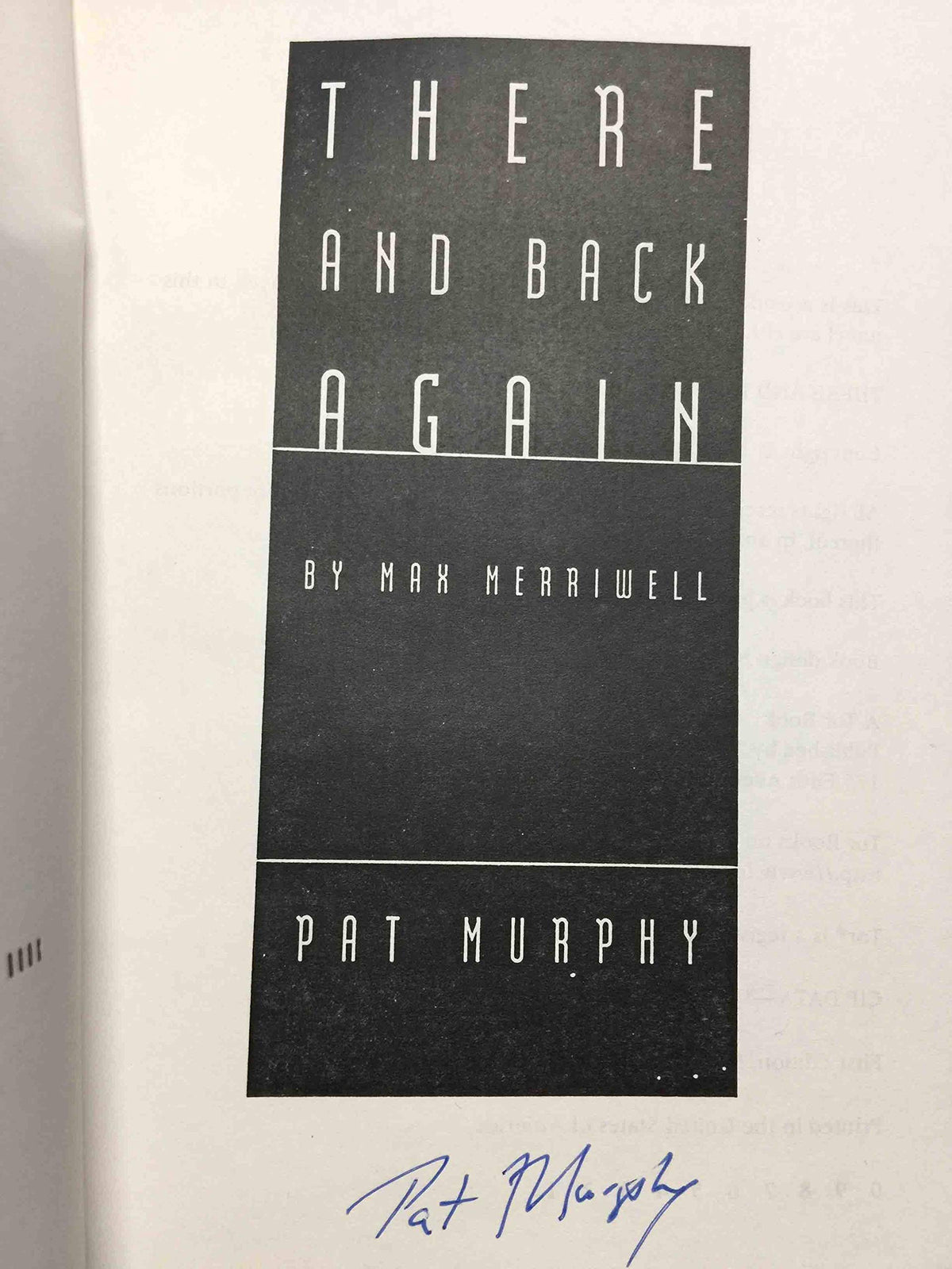 There and Back Again: By Max Merriwell