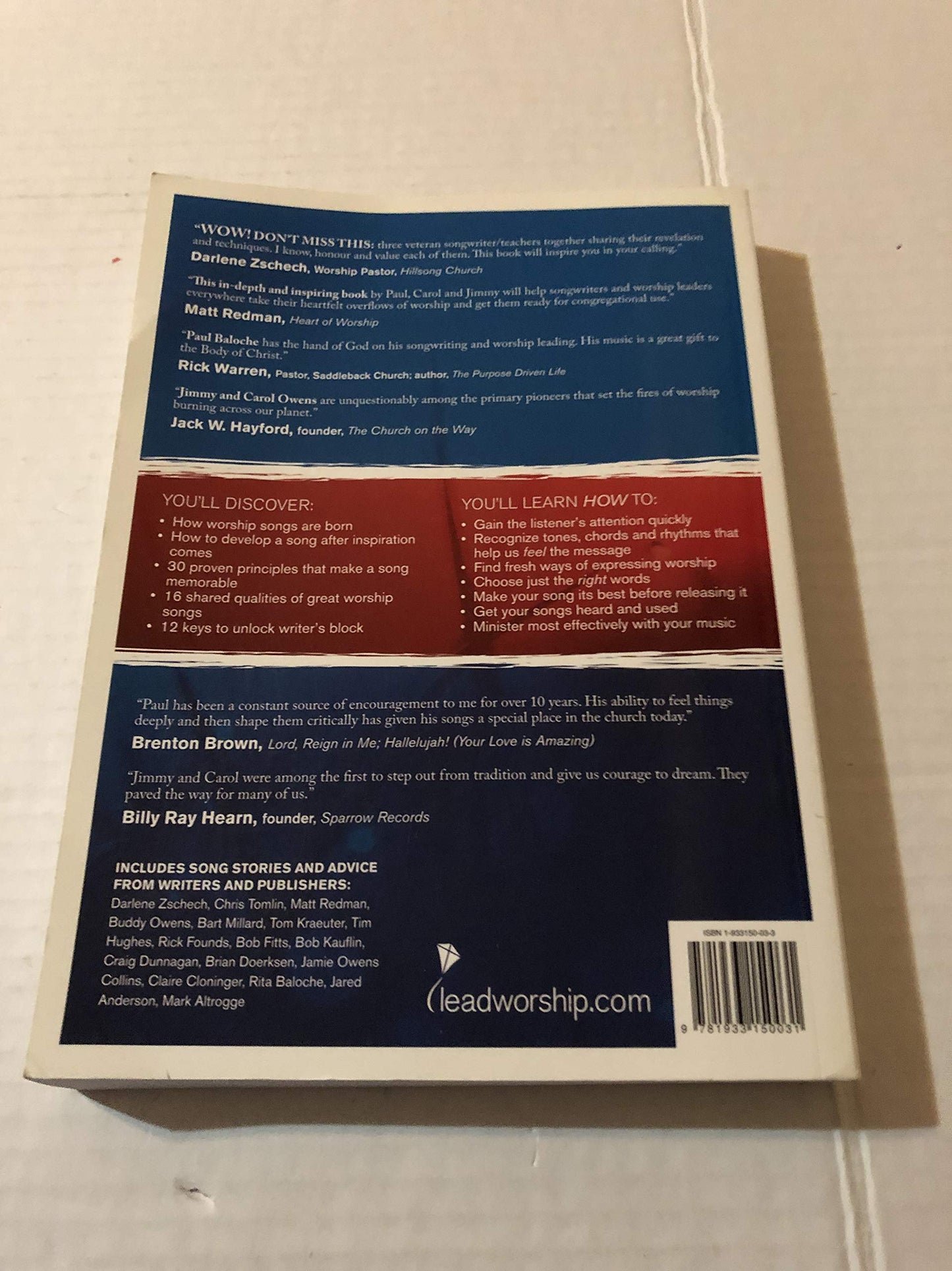 God Songs: How to Write and Select Songs for Worship by Balo