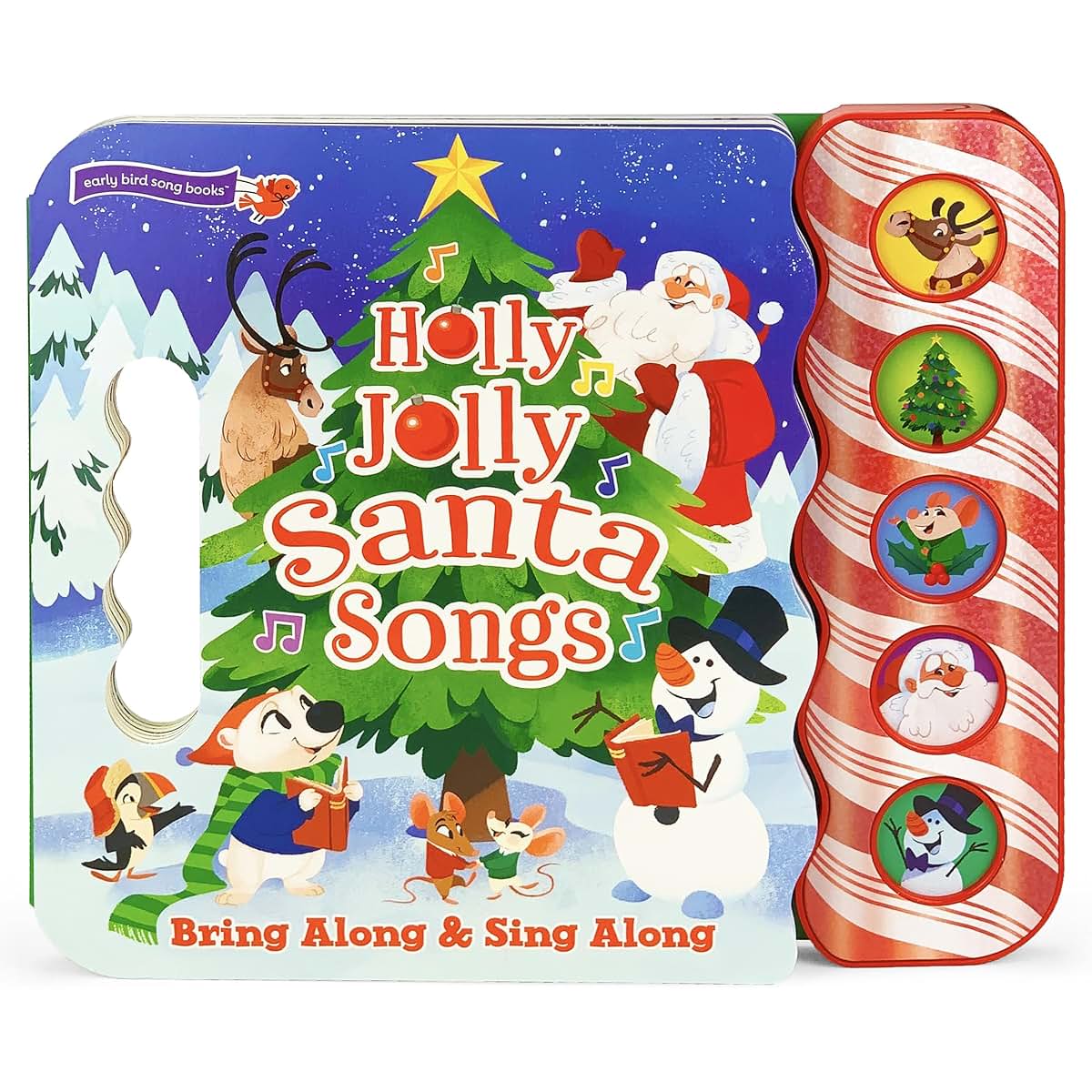 Holly Jolly Santa Songs - Children's Christmas Book with Fun and Festive Sounds for Kids 2-5 (Early Bird Song Book)