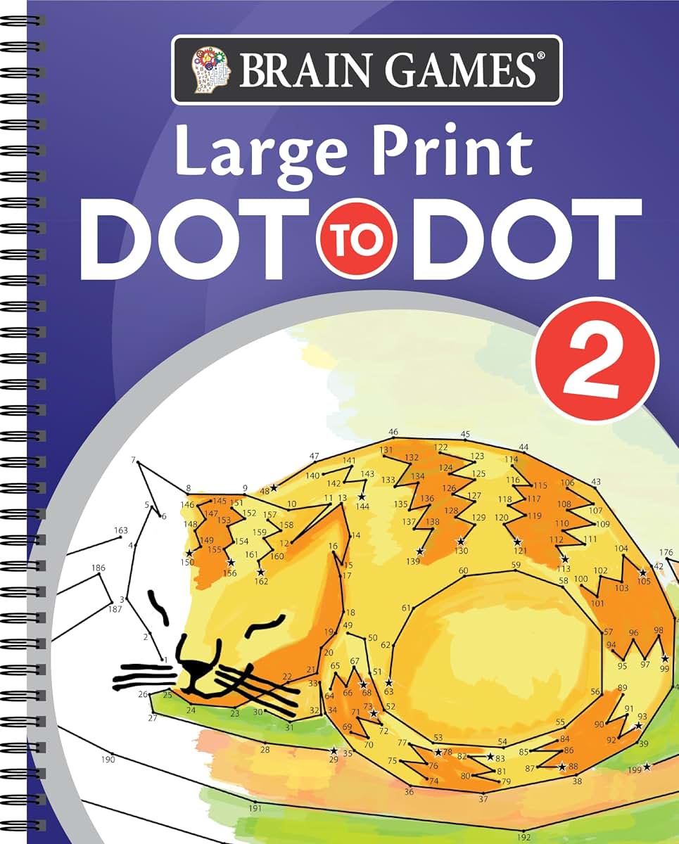 Brain Games - Large Print Dot-To-Dot 2