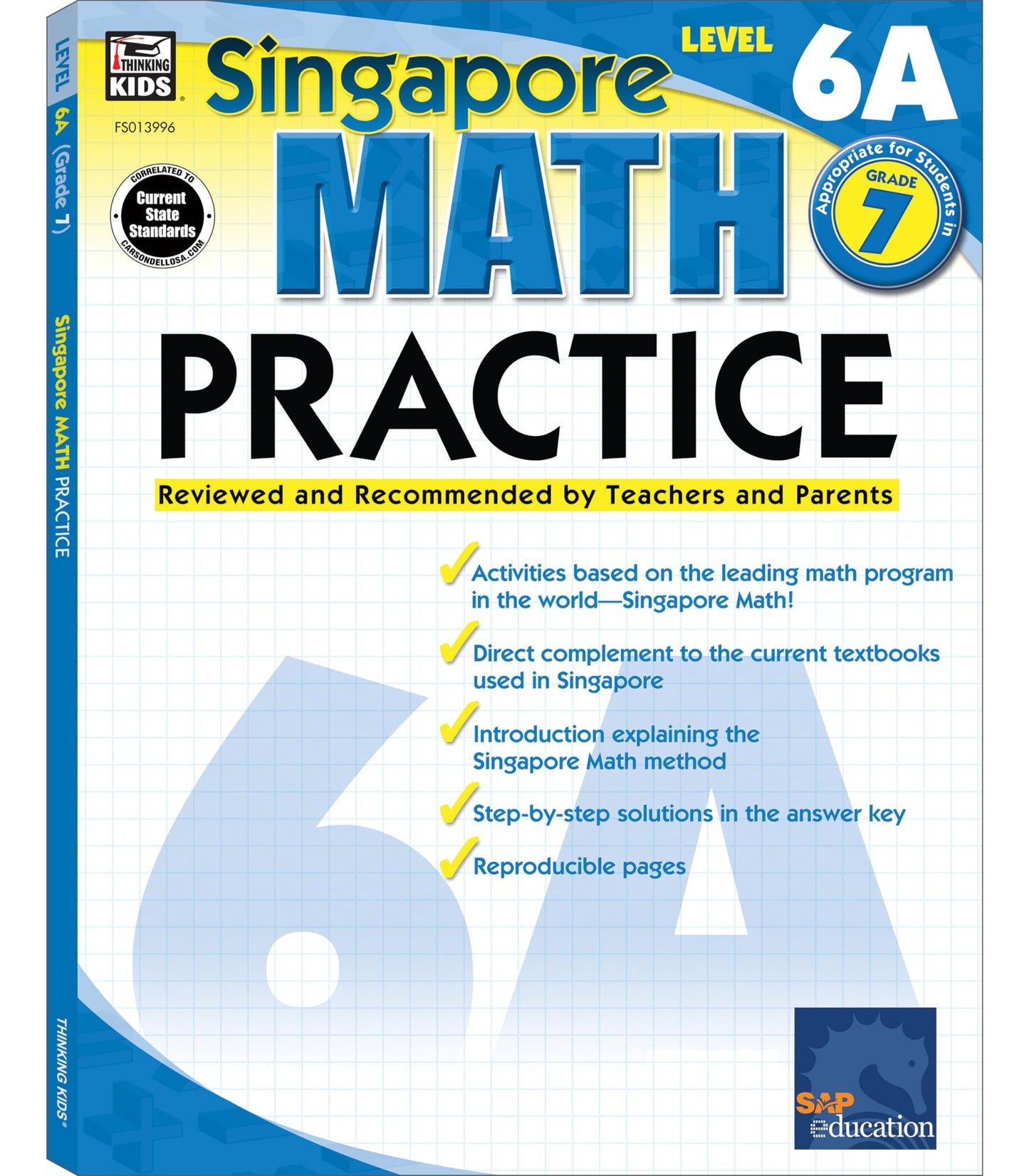Singapore Math Level 6A 7th Grade Math Workbooks, Singapore