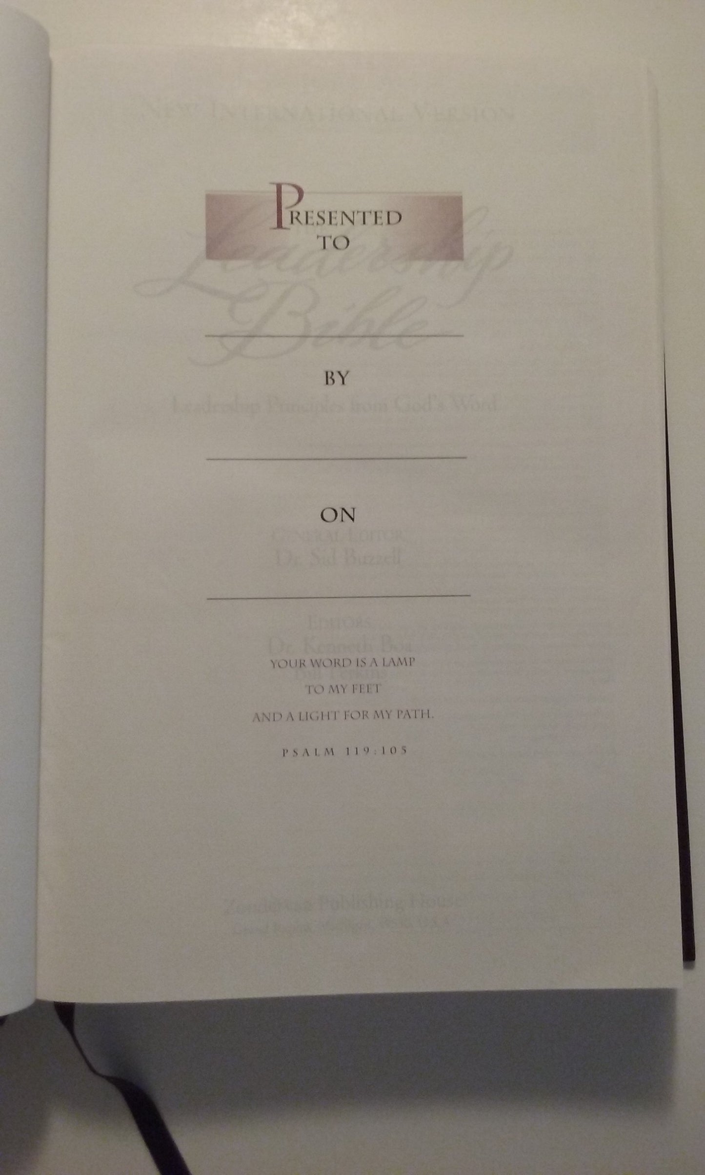 Leadership Bible, The