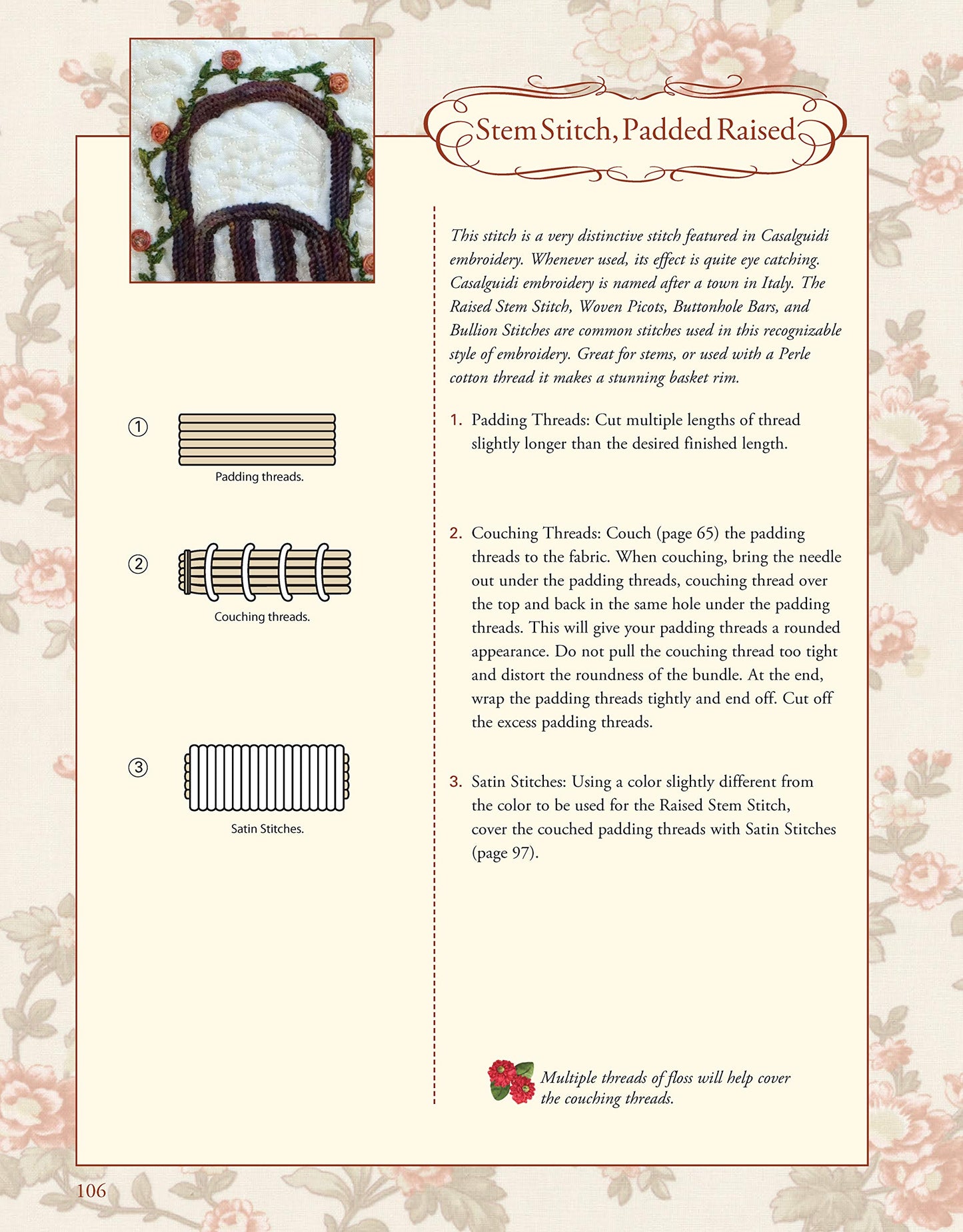 The Art of Elegant Hand Embroidery: Embellishment and Applique (Landauer) Hardcover Spiral Binding with included DVD of 124 Printable Patterns