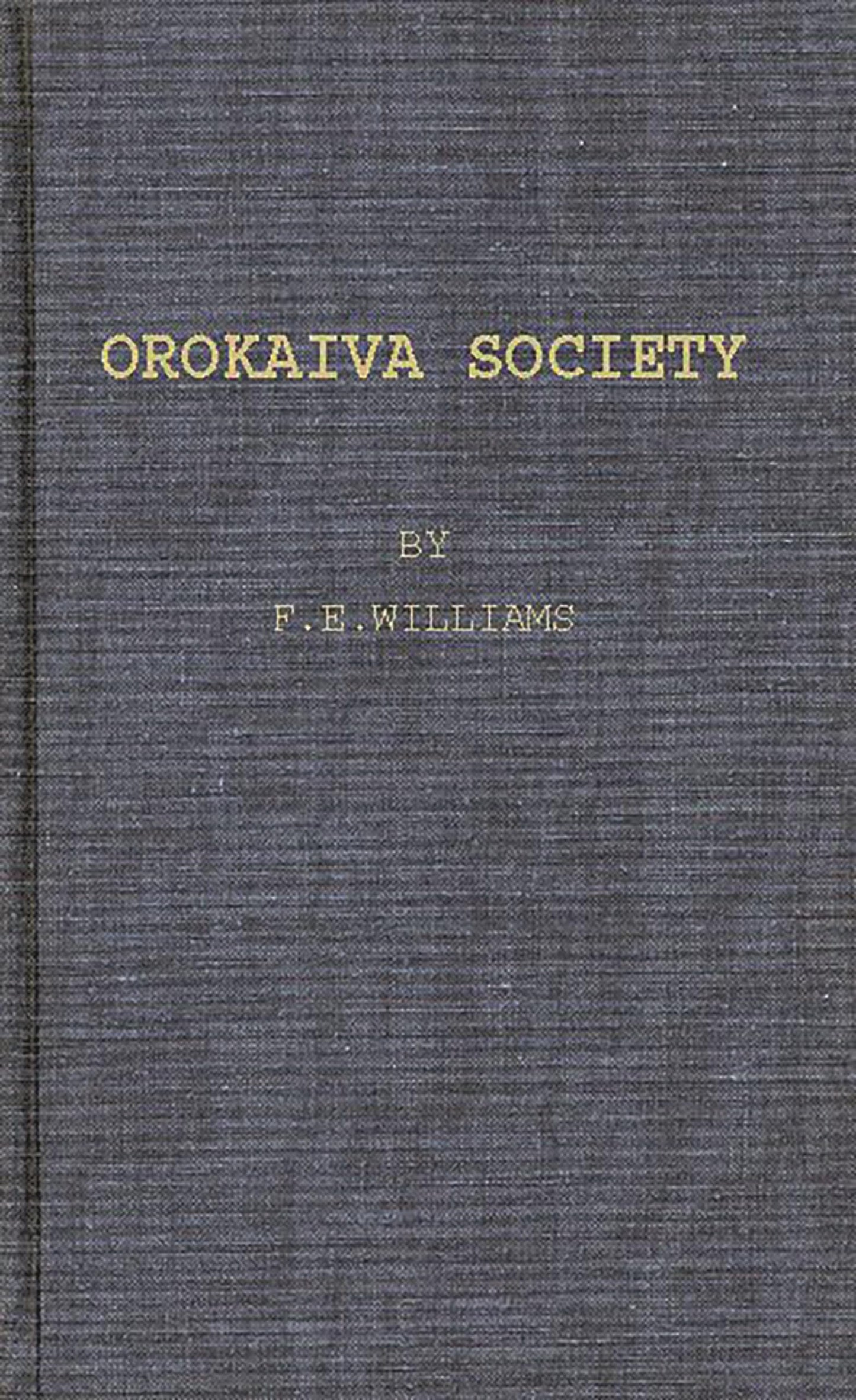 Orokaiva Society