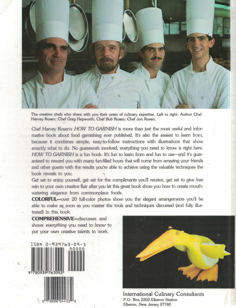 How to Garnish — back cover