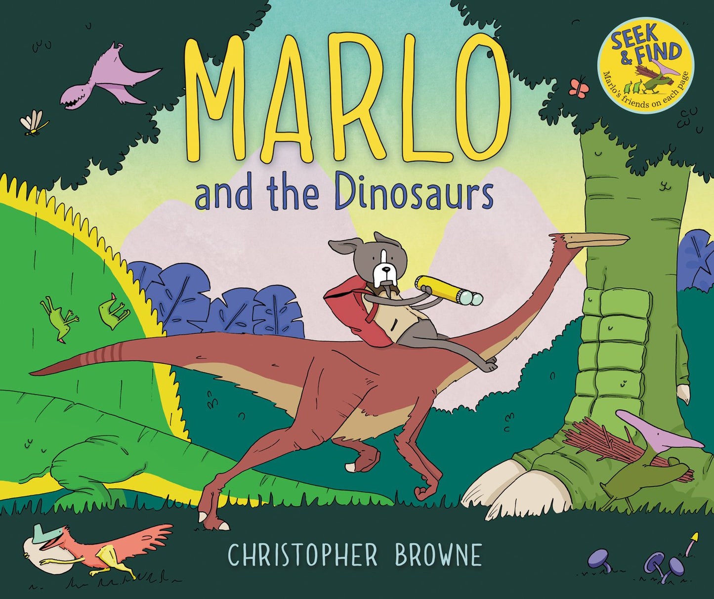 Marlo and the Dinosaurs: A Playful Seek-and-Find Adventure About a Rescue Pit Bull for Kids (Ages 4-8)