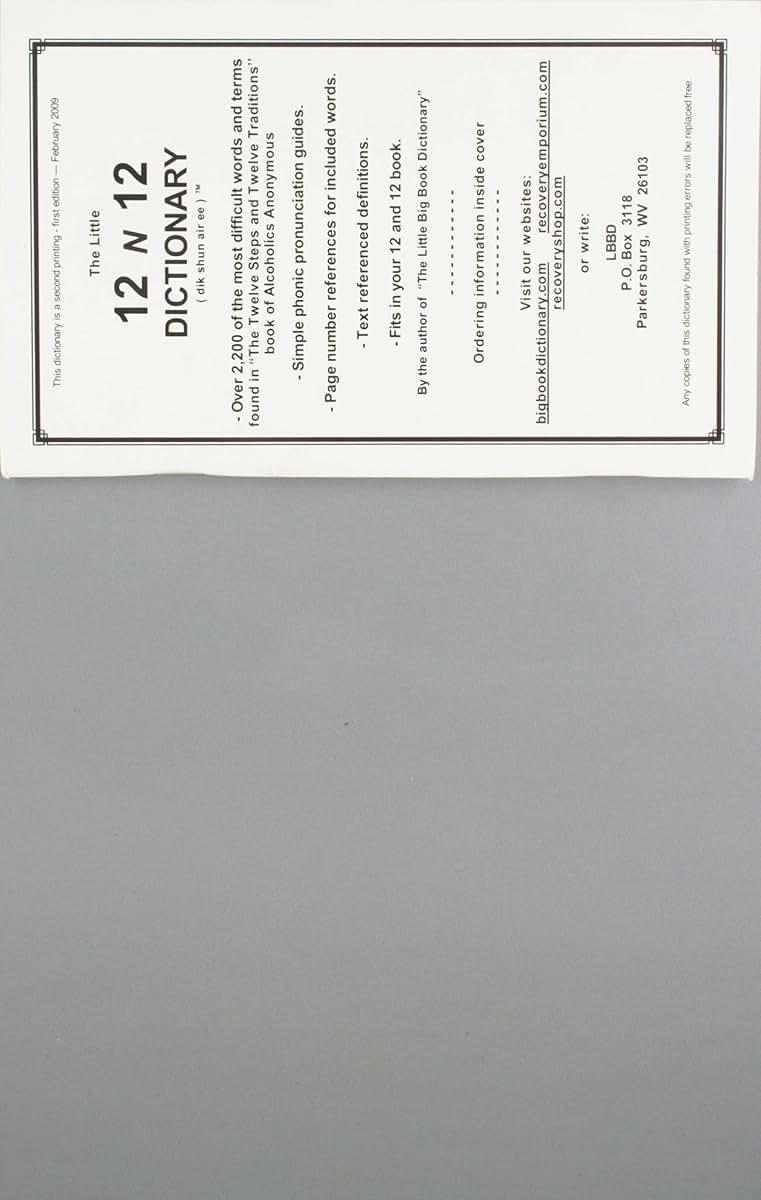 The Little 12 N 12 Dictionary (Regular Print)