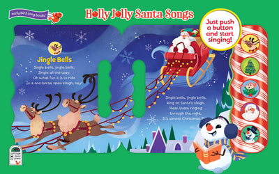 Holly Jolly Santa Songs - Children's Christmas Book with Fun and Festive Sounds for Kids 2-5 (Early Bird Song Book)