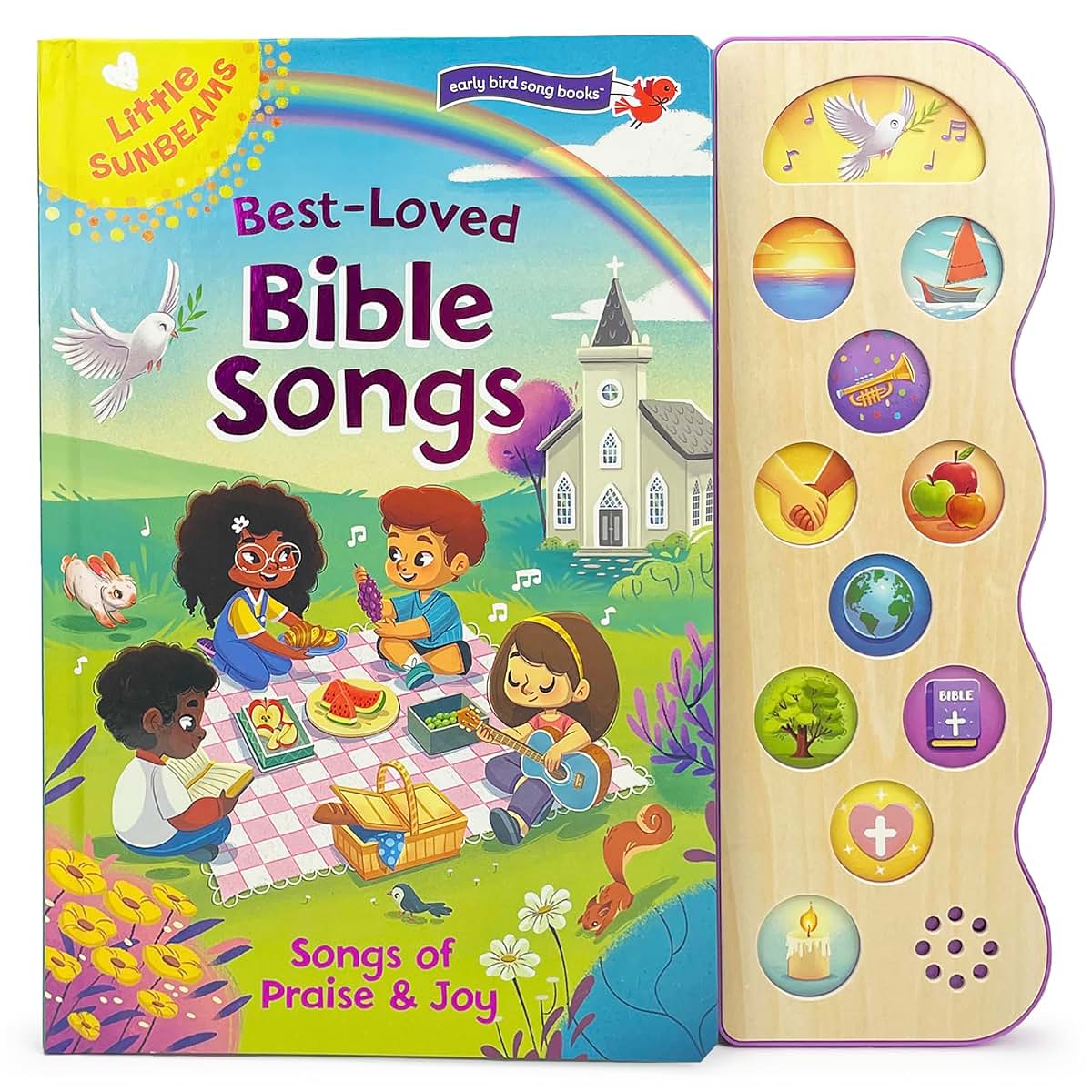 Best Loved Bible Songs - Childrens Board Book with Sing-Alon