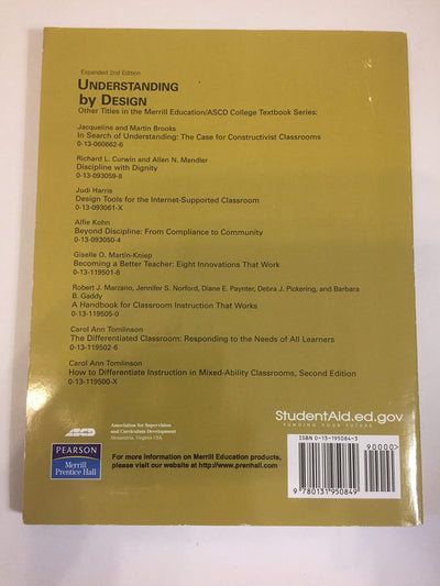 Understanding by Design, Expanded 2nd Edition(Package May Vary)