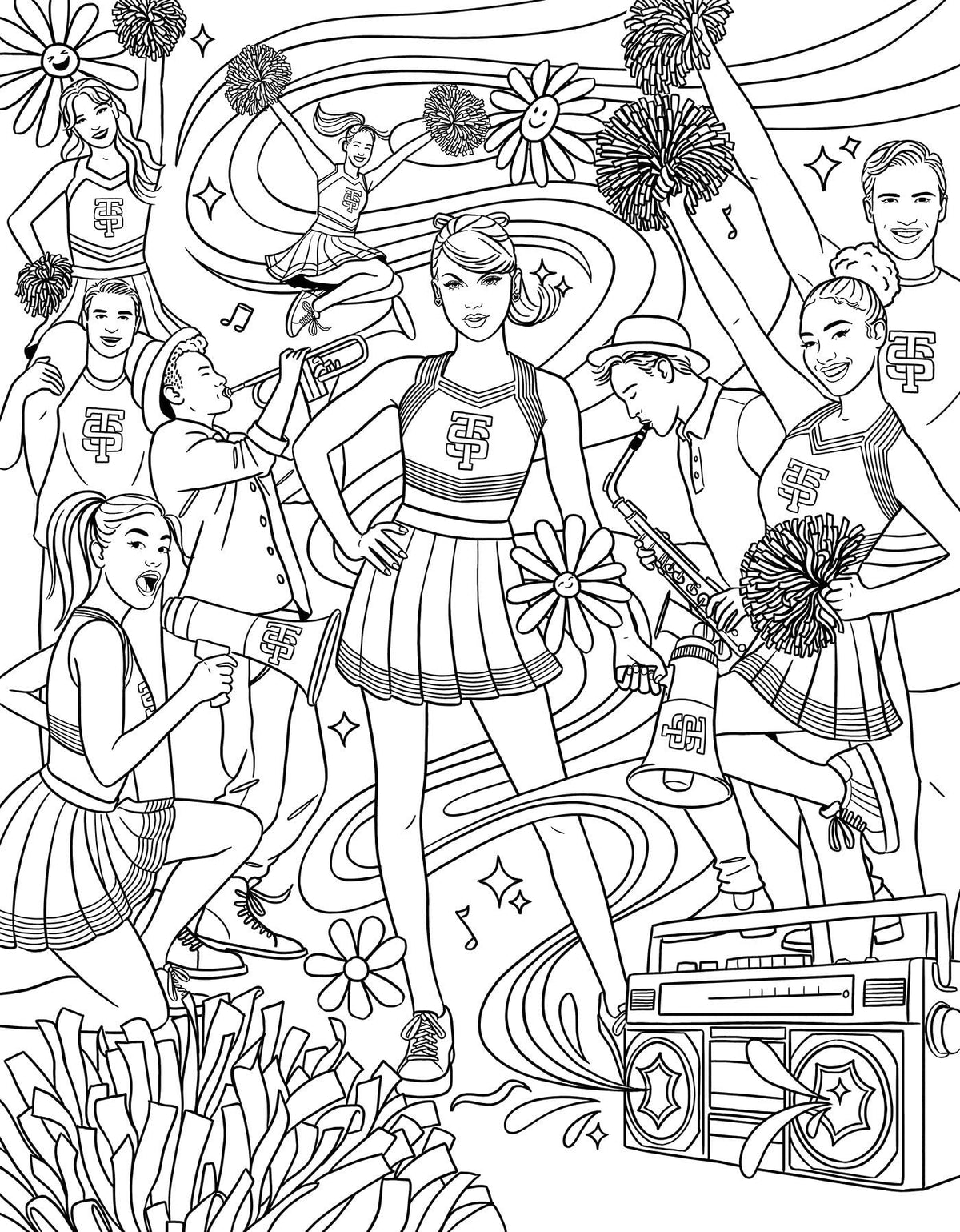 Color In Taylor: A Unofficial Taylor Swift Coloring and Sticker Book