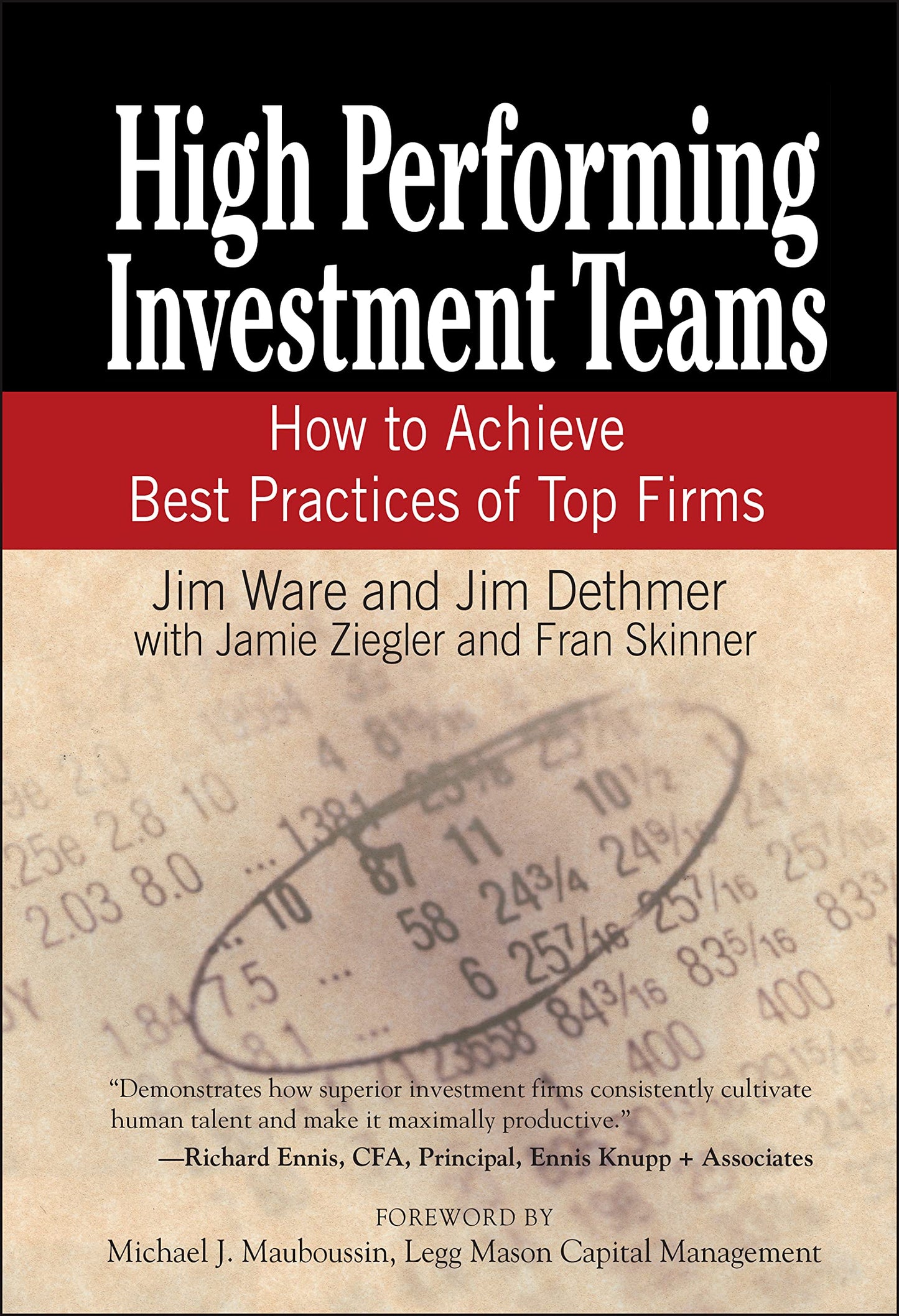 High Performing Investment Teams: How to Achieve Best Practice