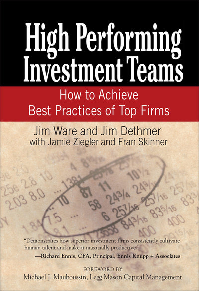 High Performing Investment Teams: How to Achieve Best Practice