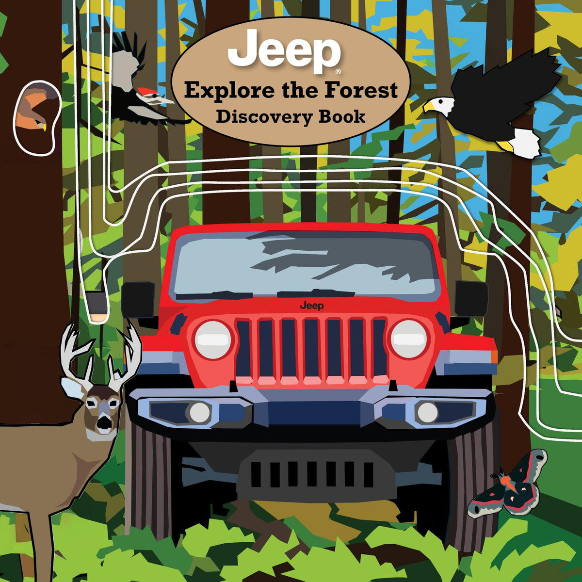 Jeep (R) Explore the Forest Discovery Book (Happy Fox Books) (Peek Inside)