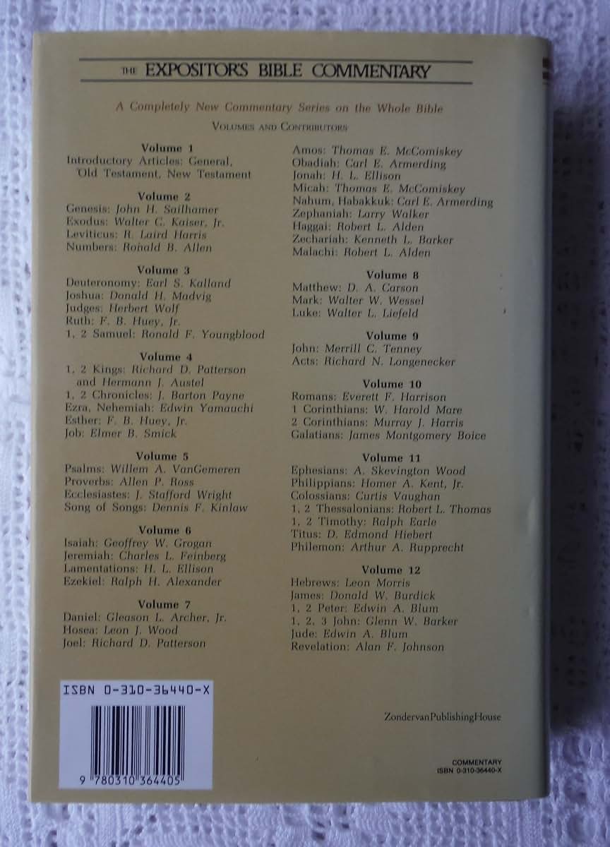 The Expositor's Bible Commentary with New International Vers