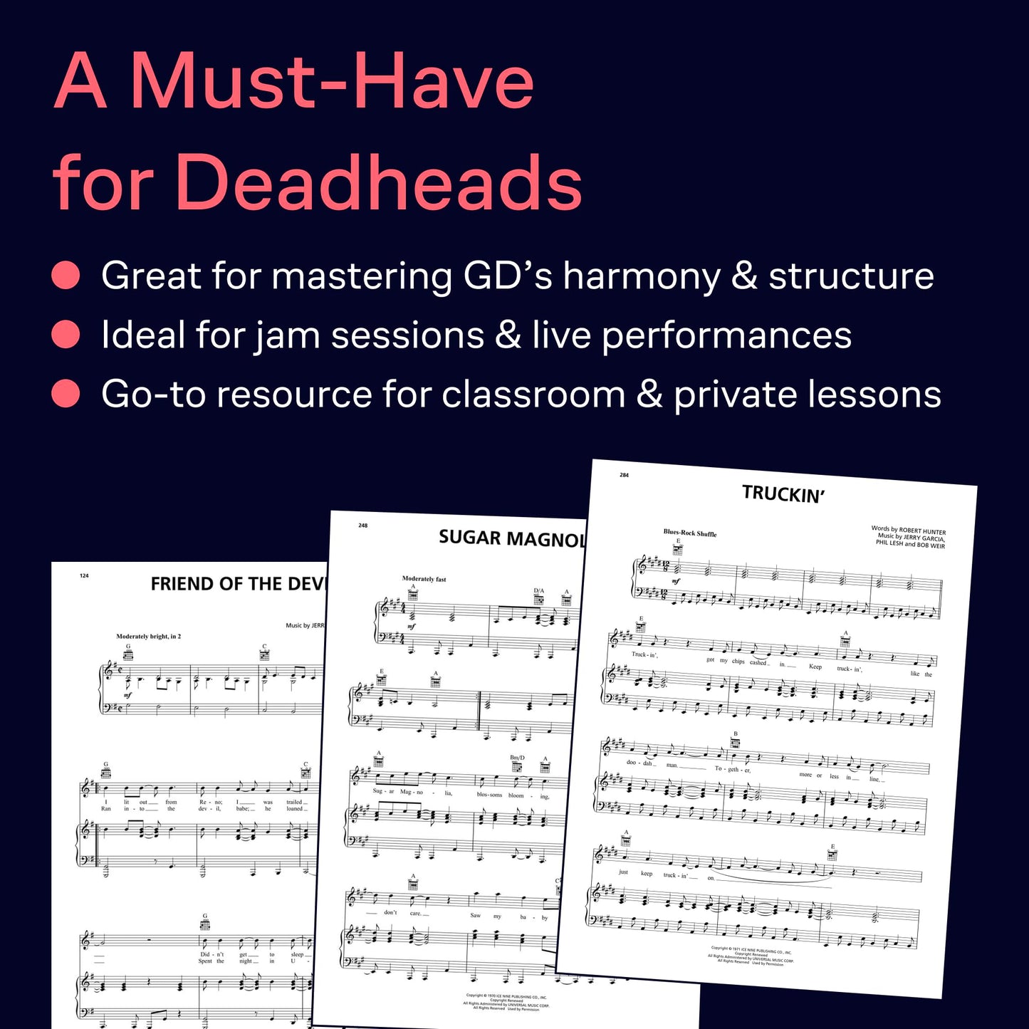 Grateful Dead The Definitive Collection Piano, Vocal, and Guitar Sheet Music 54 Iconic Songs from the Legendary Jam Band Hal Leonard Artist Songbook
